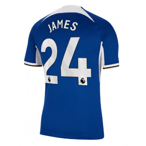 Moški Nogometni dresi Chelsea Reece James #24 Domači 2023-24 Kratek Rokav